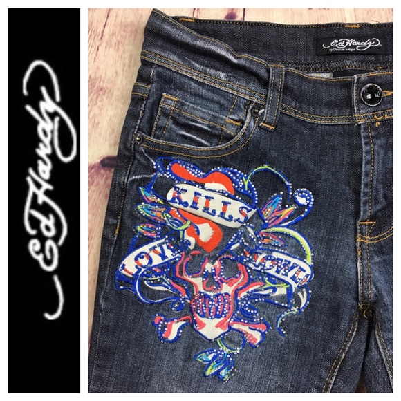 Ed Hardy Love Kills Slowly Denim Jean 